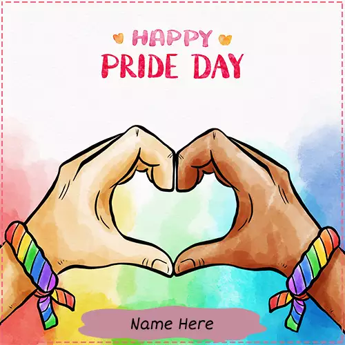 Gay Pride Day Greeting Cards 2024 With Name